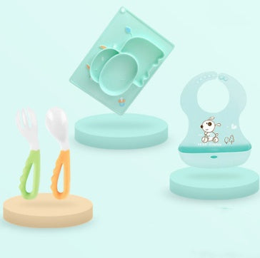 Baby Silicone Suction Cup Cartoon Learning Feeding Bowl