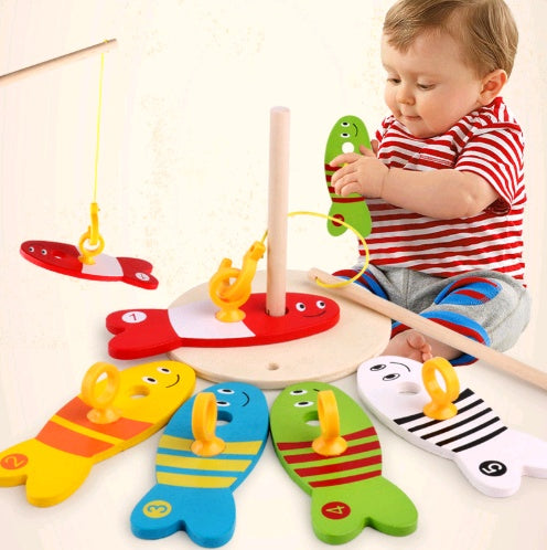 Wooden Fishing Educational Toy Early Childhood Learning