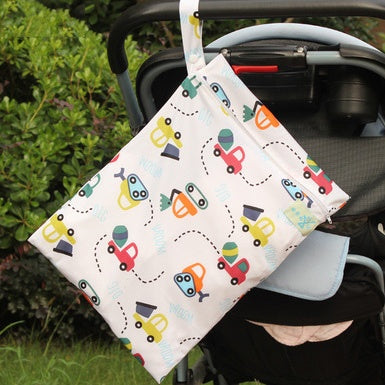 Single-Layer Waterproof Baby Diaper Bag with Zipper