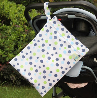 Single-Layer Waterproof Baby Diaper Bag with Zipper