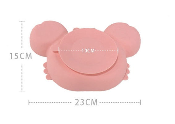 Silicone Baby Feeding Plate And Non Slip Bowl