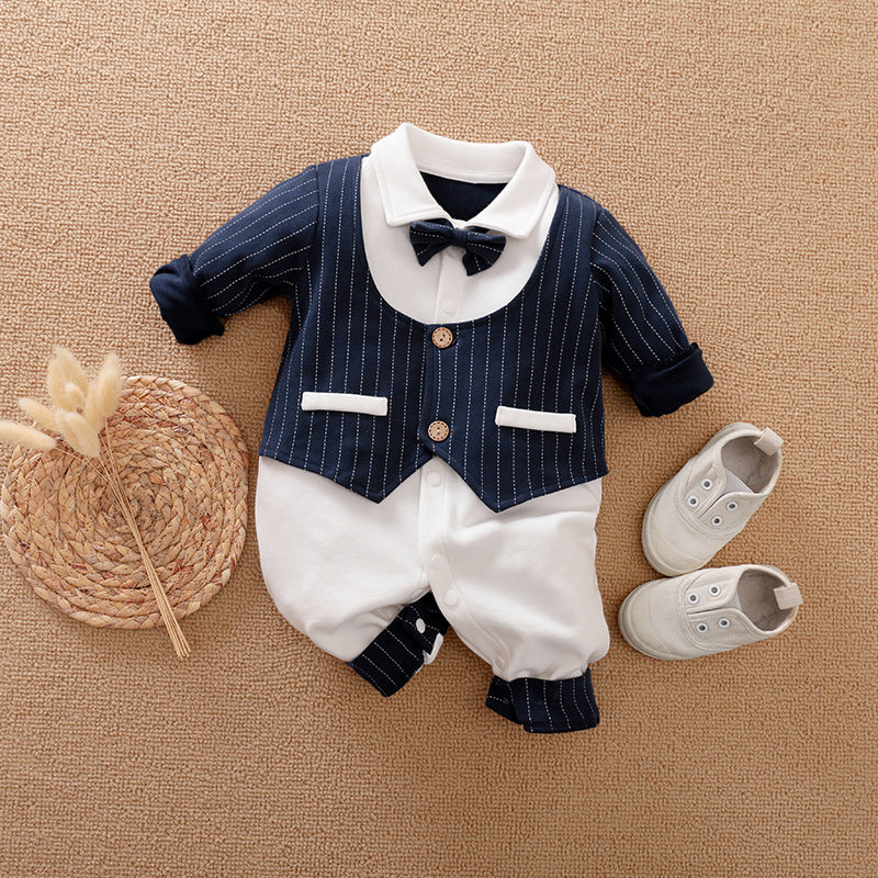 Baby Gentleman Long Sleeve Romper