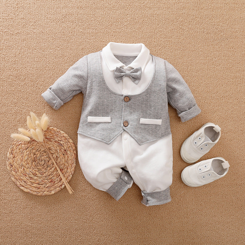 Baby Gentleman Long Sleeve Romper