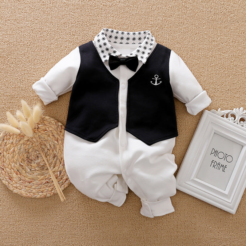 Baby Gentleman Long Sleeve Romper