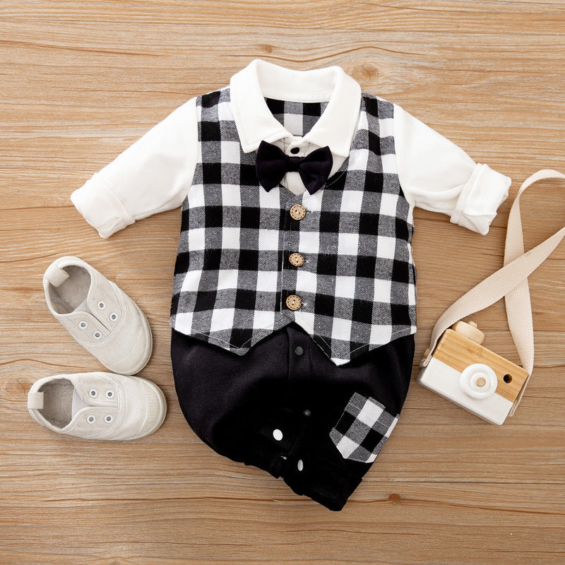 Baby Gentleman Long Sleeve Romper