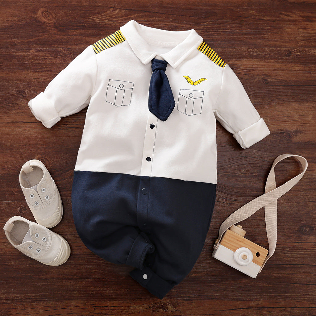 Baby Gentleman Long Sleeve Romper