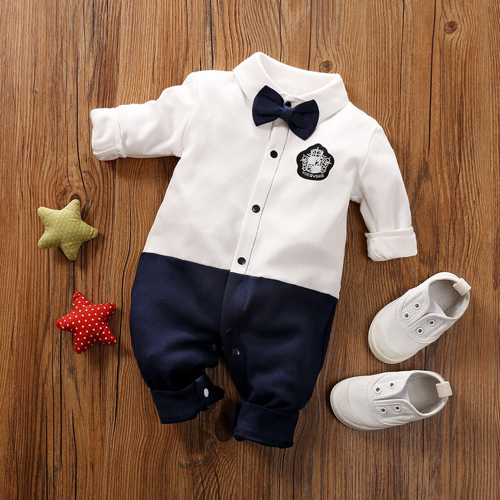 Baby Gentleman Long Sleeve Romper