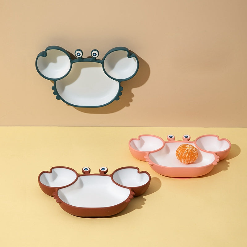 Silicone Baby Feeding Plate And Non Slip Bowl
