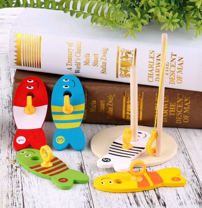 Wooden Fishing Educational Toy Early Childhood Learning