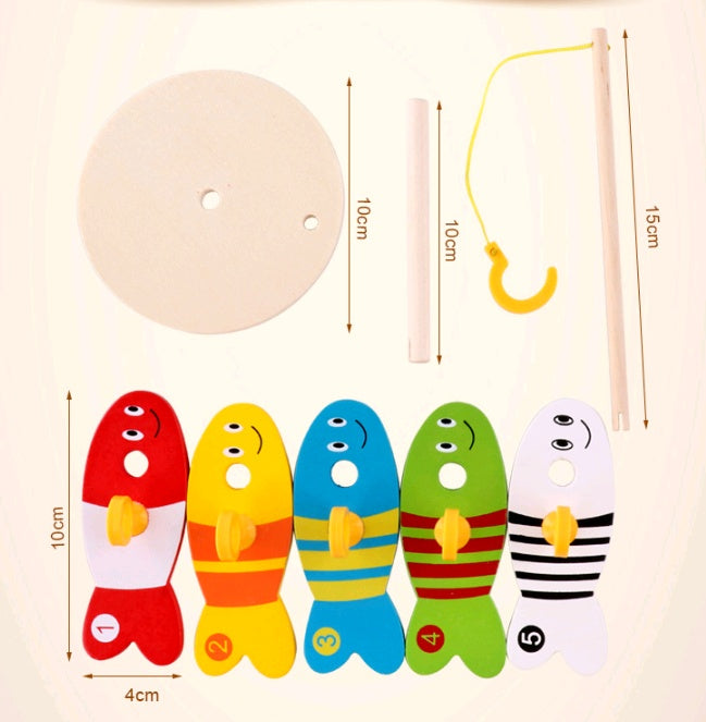 Wooden Fishing Educational Toy Early Childhood Learning