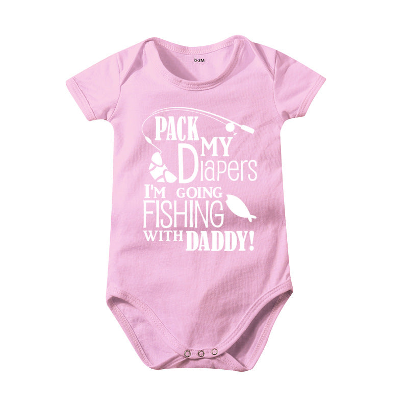 Pure Cotton Rompers Baby And Infant Baby Bodysuit Printed Jumpsuit
