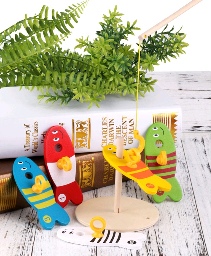 Wooden Fishing Educational Toy Early Childhood Learning