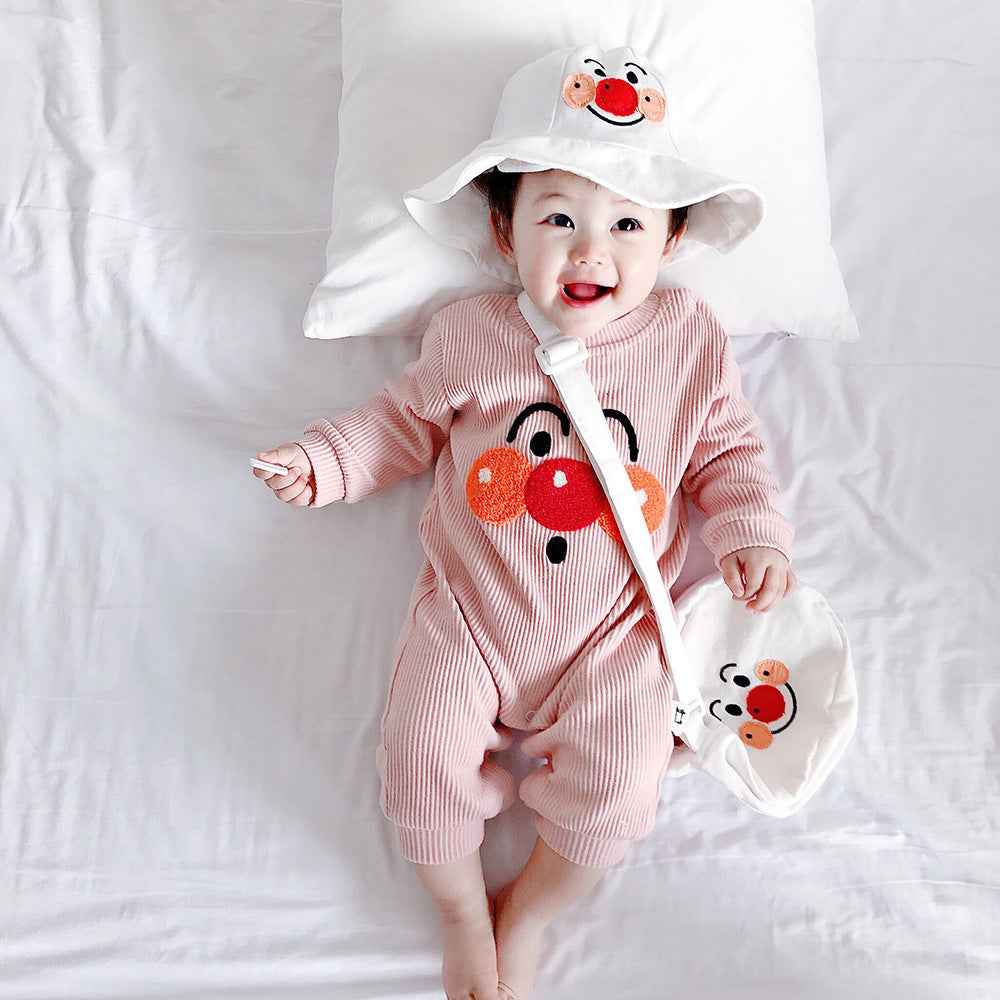 Cute One-Piece with Shoulder Buttons