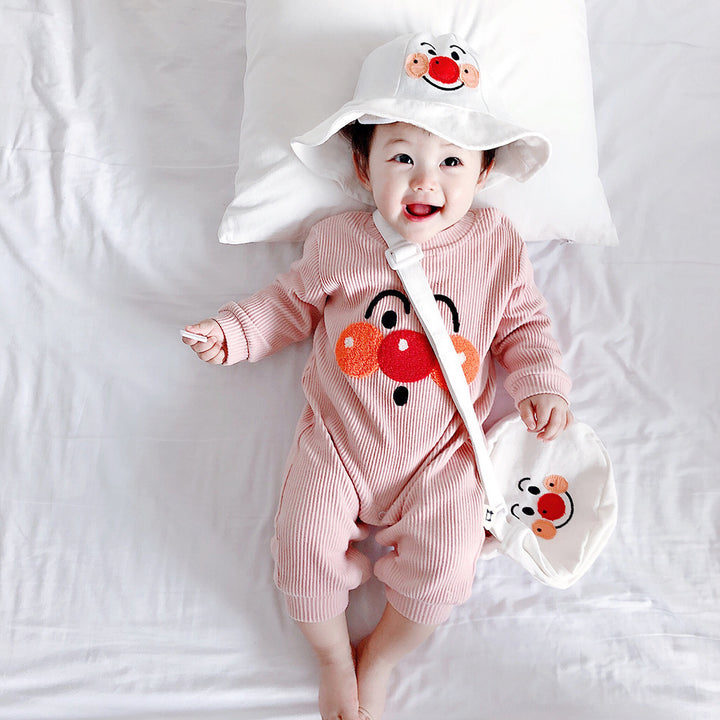 Cute One-Piece with Shoulder Buttons