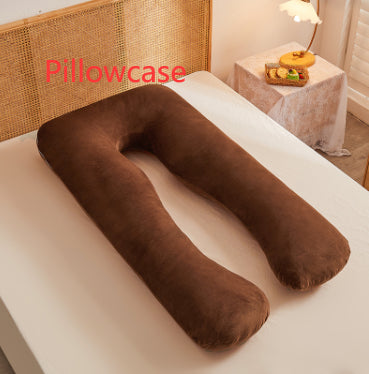 Multifunctional Maternity U-Shape Pillow, Pure Cotton, Removable & Washable