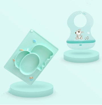 Baby Silicone Suction Cup Cartoon Learning Feeding Bowl