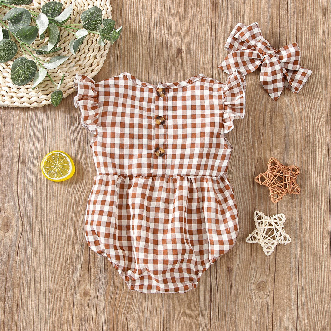 Pure Cotton Baby Summer Jumpsuit, Triangle Vest Onesie