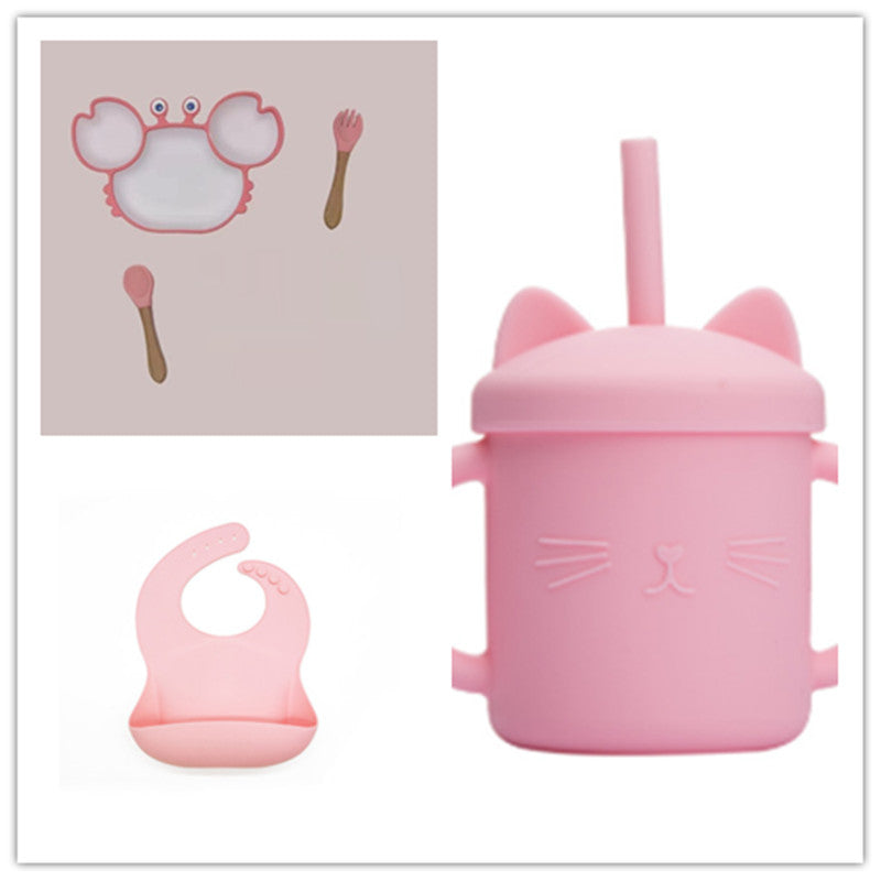 Silicone Baby Feeding Plate And Non Slip Bowl