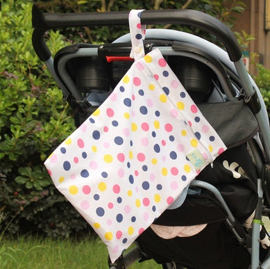 Single-Layer Waterproof Baby Diaper Bag with Zipper