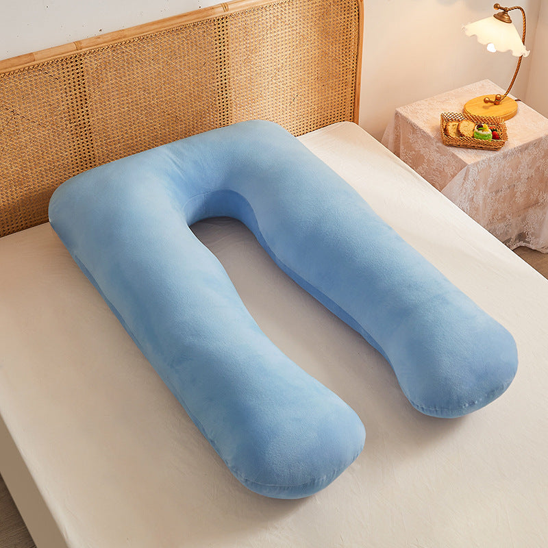 Multifunctional Maternity U-Shape Pillow, Pure Cotton, Removable & Washable