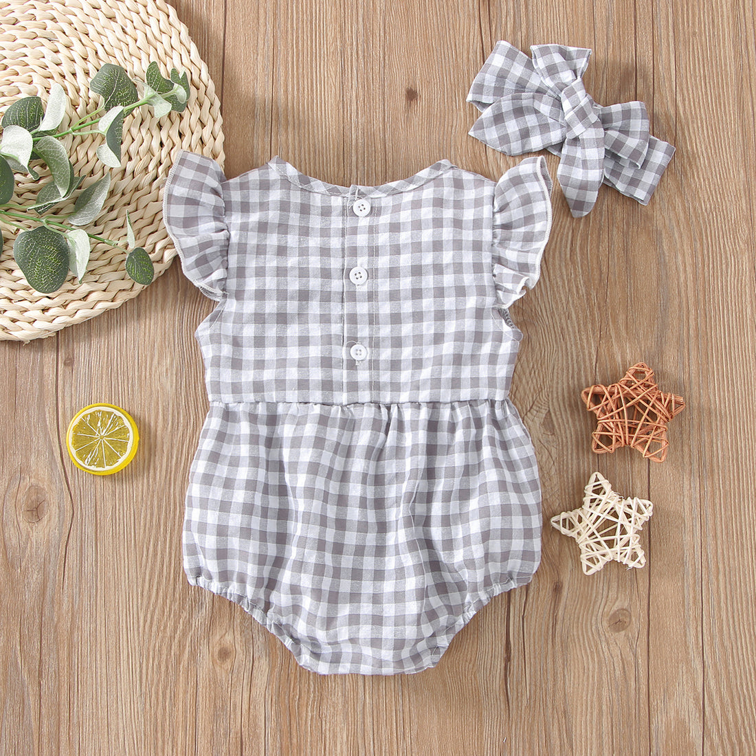 Pure Cotton Baby Summer Jumpsuit, Triangle Vest Onesie