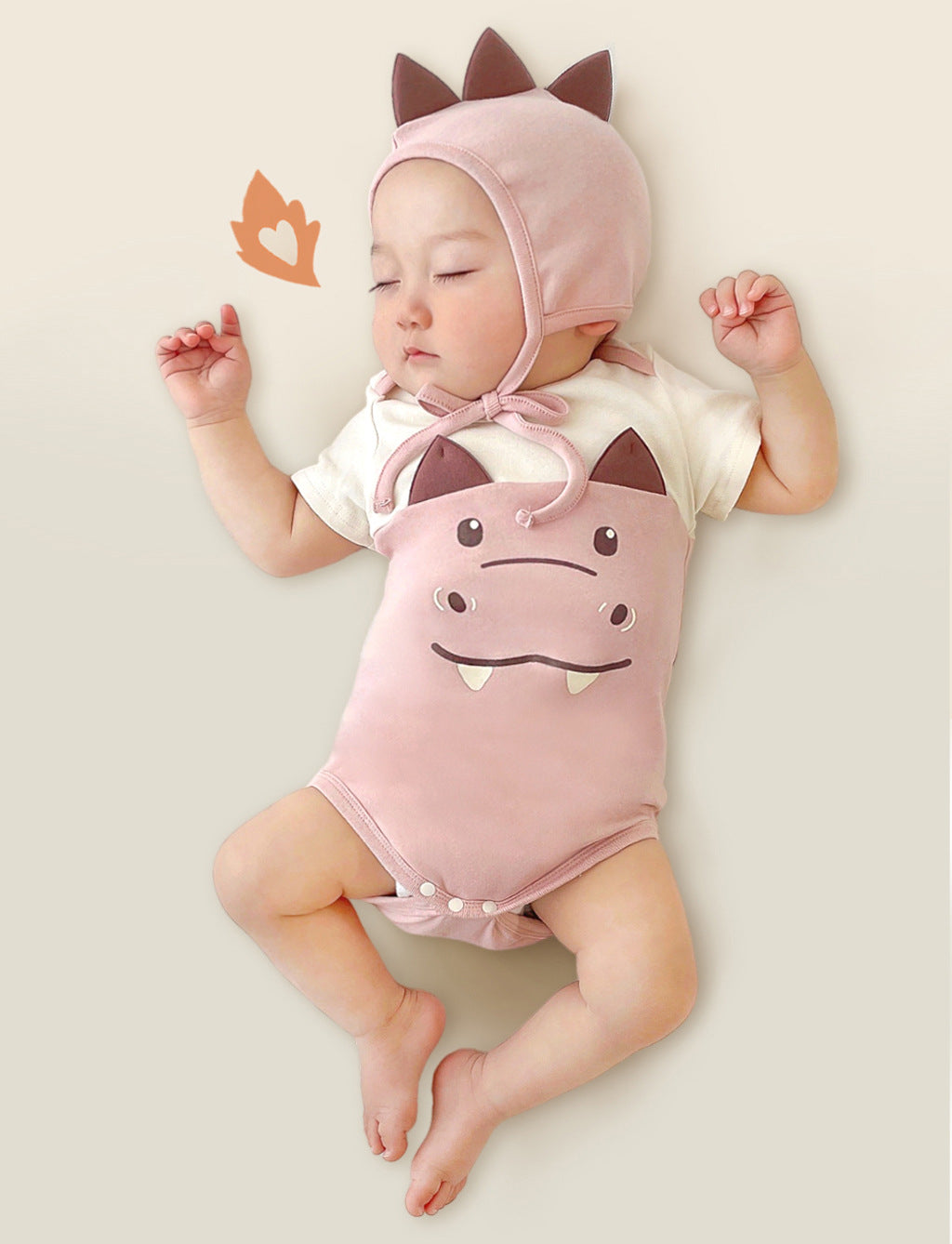 Ins Xiaolong Color Matching Modeling Romper Baby Rompers Suit