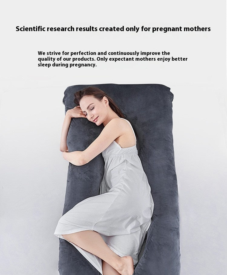 Multifunctional Maternity U-Shape Pillow, Pure Cotton, Removable & Washable