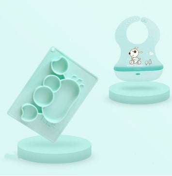 Baby Silicone Suction Cup Cartoon Learning Feeding Bowl