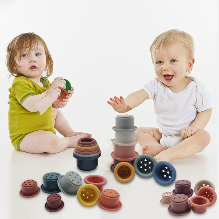 Baby Stacking Cups Interactive Silicone Educational Toy