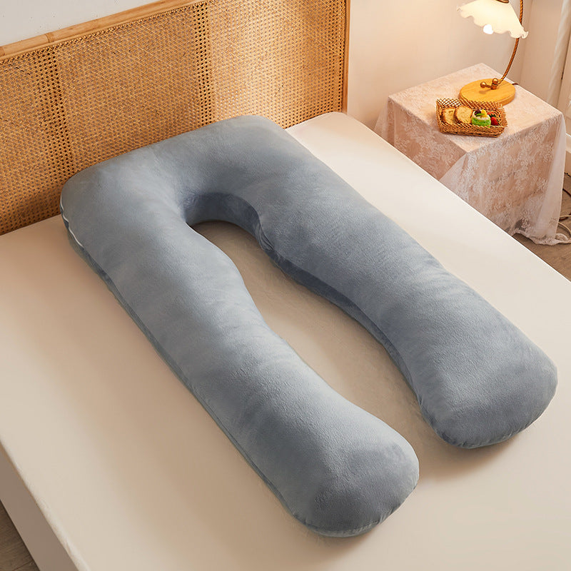 Multifunctional Maternity U-Shape Pillow, Pure Cotton, Removable & Washable