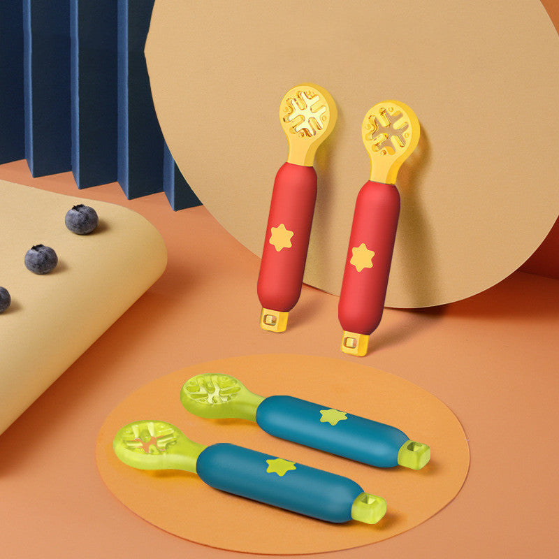 Baby Rice Cereal Spoon, Hole-Shaped Children's Tableware