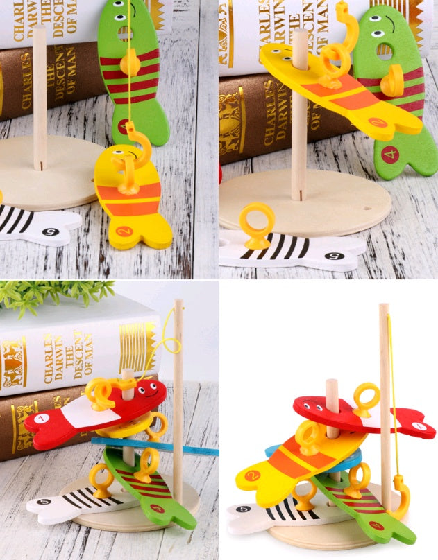 Wooden Fishing Educational Toy Early Childhood Learning