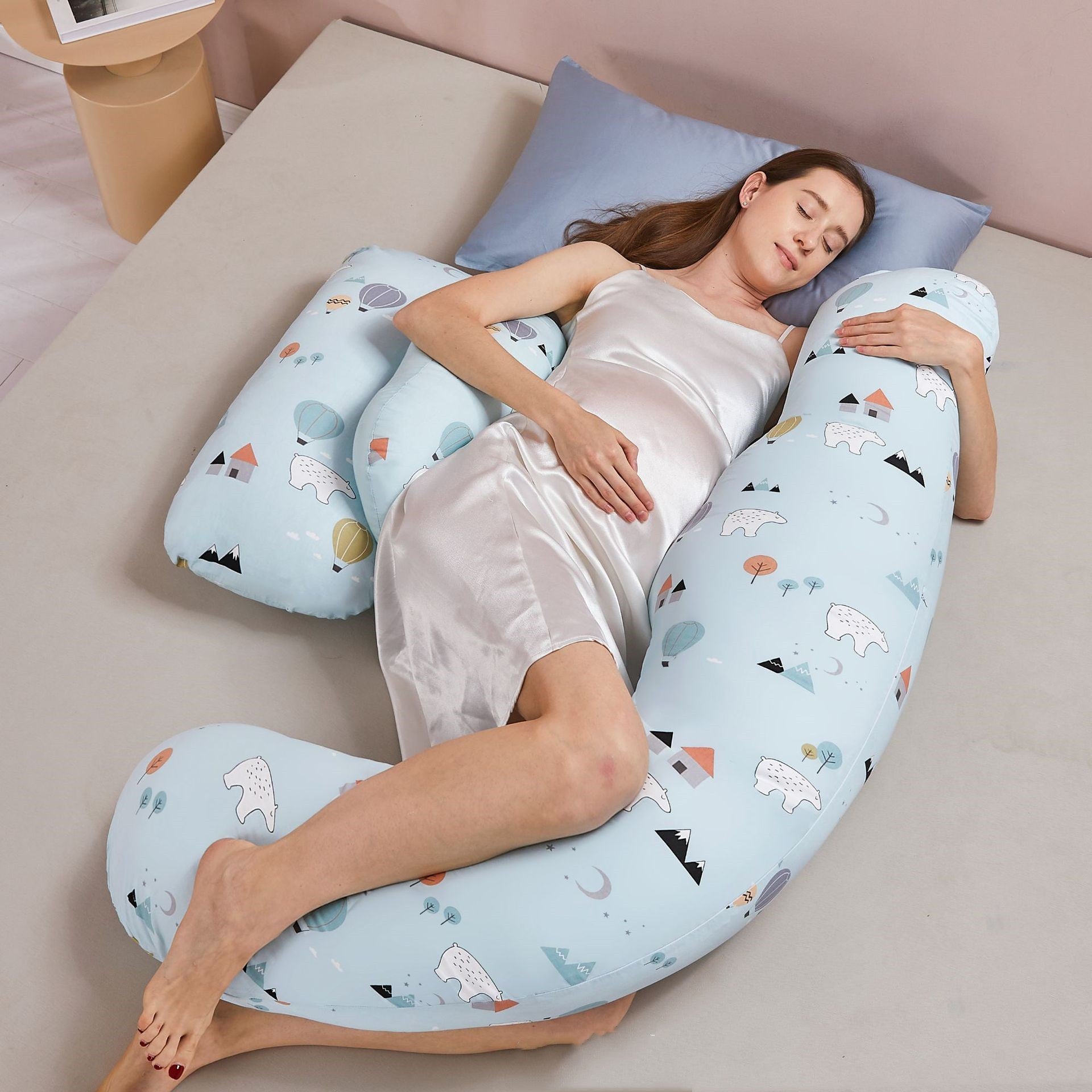 Summer Tencel Maternity Pillow Lumbar Side Sleeping Pillow