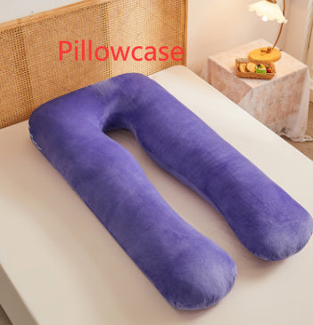 Multifunctional Maternity U-Shape Pillow, Pure Cotton, Removable & Washable