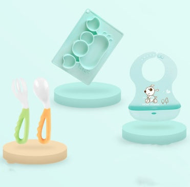 Baby Silicone Suction Cup Cartoon Learning Feeding Bowl