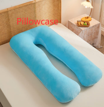 Multifunctional Maternity U-Shape Pillow, Pure Cotton, Removable & Washable