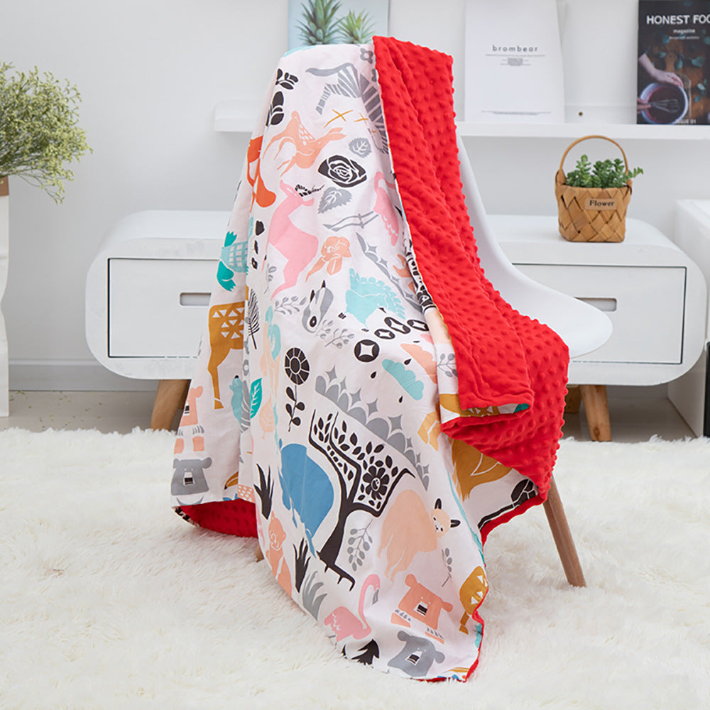 Cotton Bean Baby Cartoon Blanket Quilt