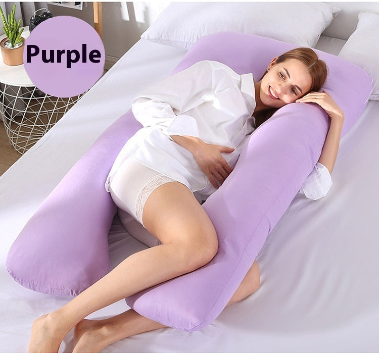 Multifunctional Maternity U-Shape Pillow, Pure Cotton, Removable & Washable