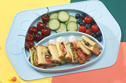 Silicone Baby Feeding Plate And Non Slip Bowl
