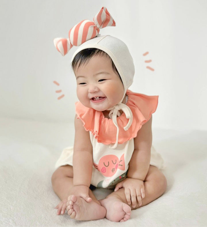 Ins Korean Candy Printing Modeling Romper Baby Rompers Suit