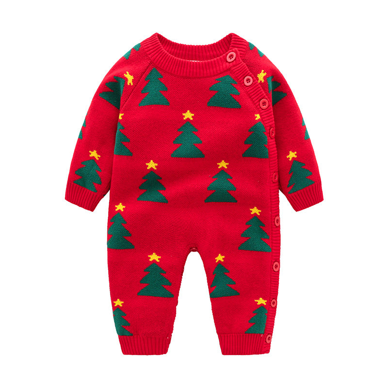 Newborn Baby Crawling Clothes Thickened Harness