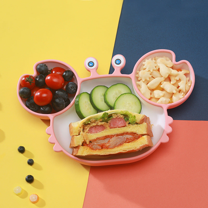 Silicone Baby Feeding Plate And Non Slip Bowl