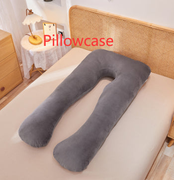 Multifunctional Maternity U-Shape Pillow, Pure Cotton, Removable & Washable