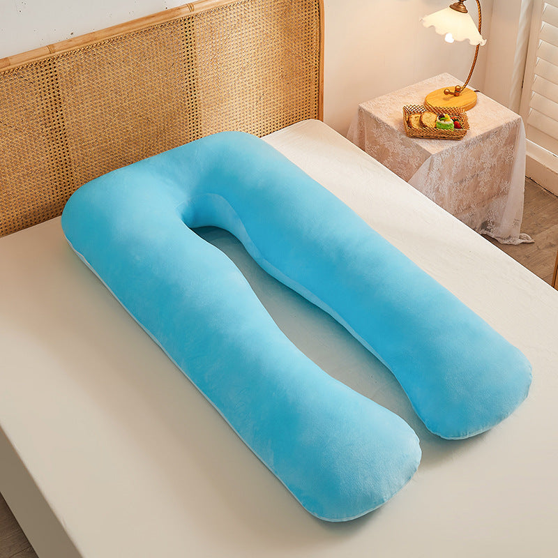 Multifunctional Maternity U-Shape Pillow, Pure Cotton, Removable & Washable