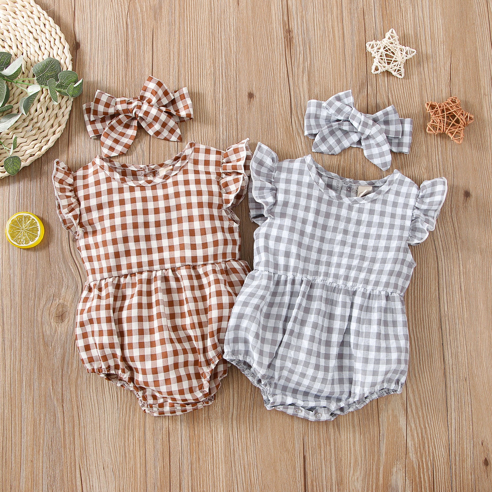 Pure Cotton Baby Summer Jumpsuit, Triangle Vest Onesie
