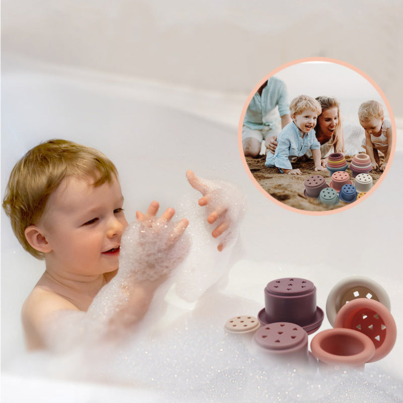 Baby Stacking Cups Interactive Silicone Educational Toy