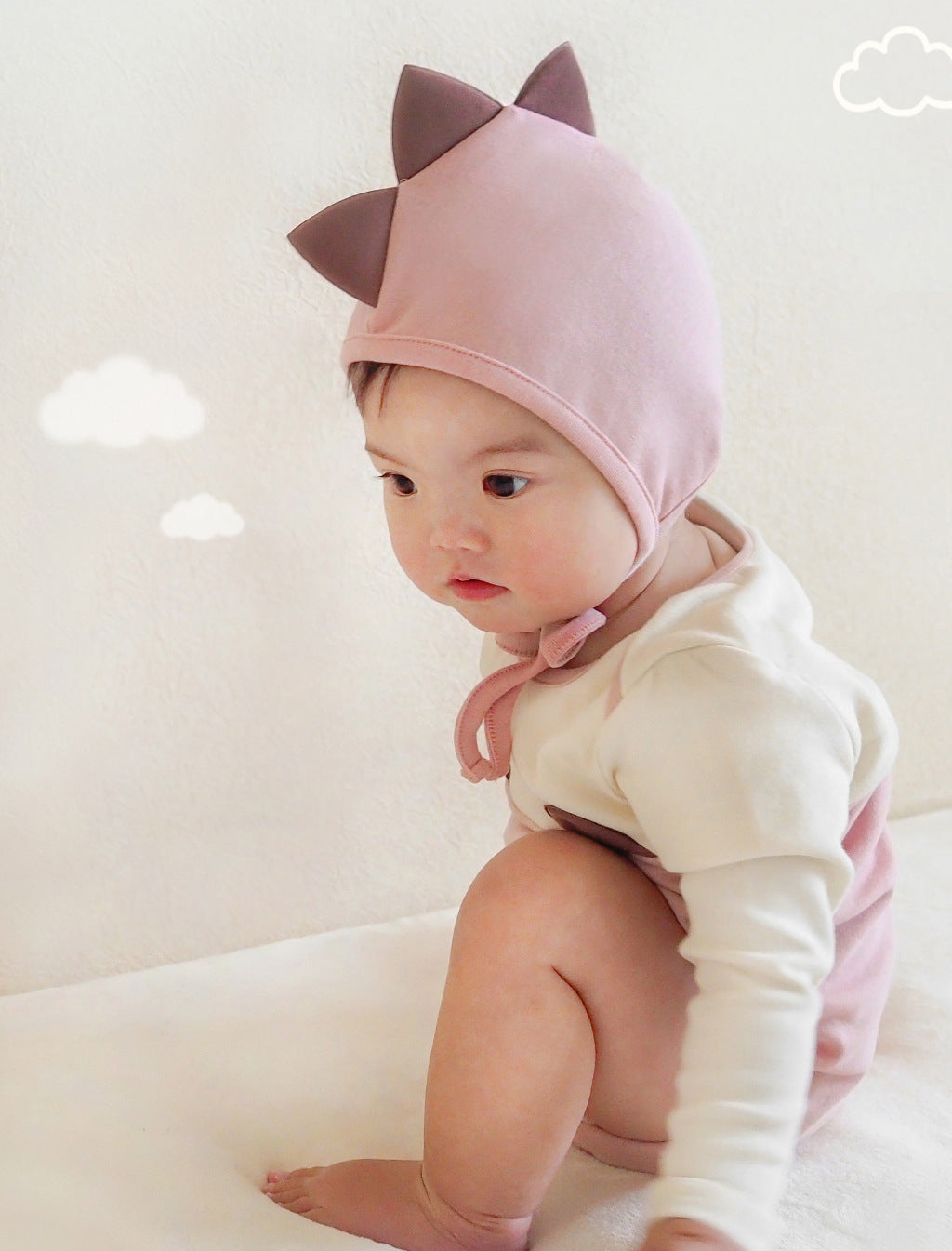 Ins Xiaolong Color Matching Modeling Romper Baby Rompers Suit