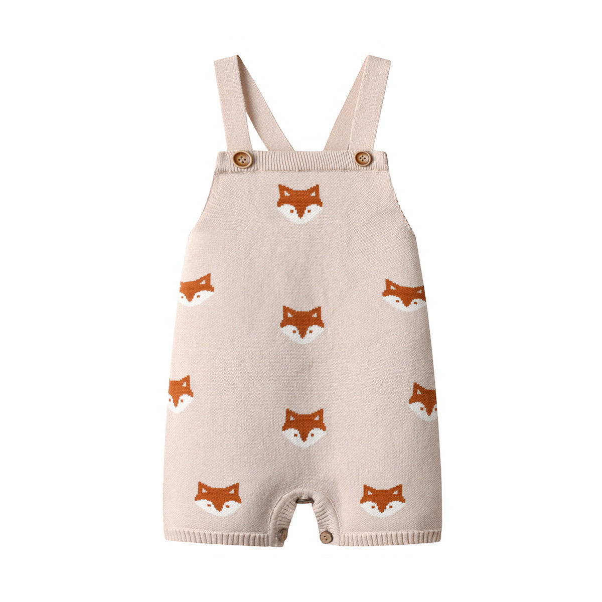 Fox Knitted Baby Romper Spring Autumn Jumpsuit